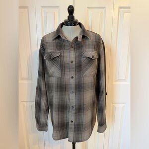 Converse One Star Gray Checkered Plaid Shirt